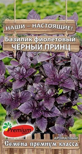 Базилик Чёрный принц  фиолетовый   Е/п